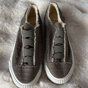 Blowfish Olive Sneakers with Faux Fur lining